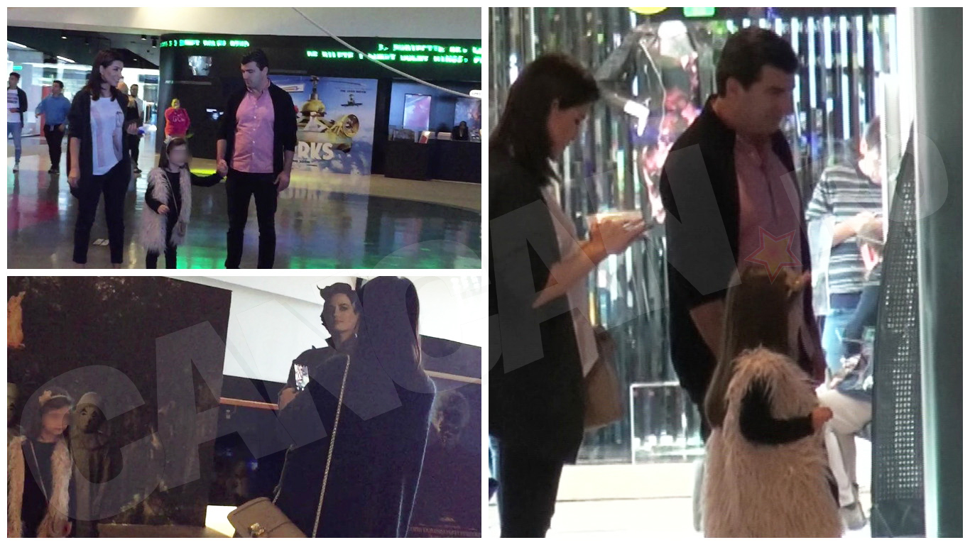 Simona şi Sabin s-au distrat de minune la mall alături de fetiţa lor