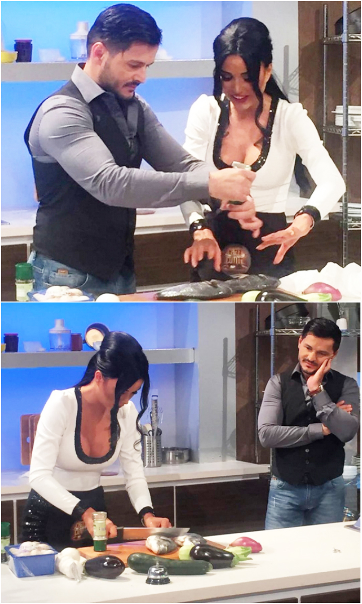 Daniela Crudu a încercat să îl impresioneze pe Liviu Vârciu cu talentele ei gastronomice