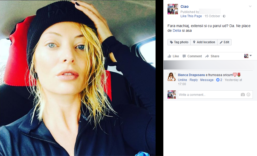 Bianca o apreciază pe Delia.