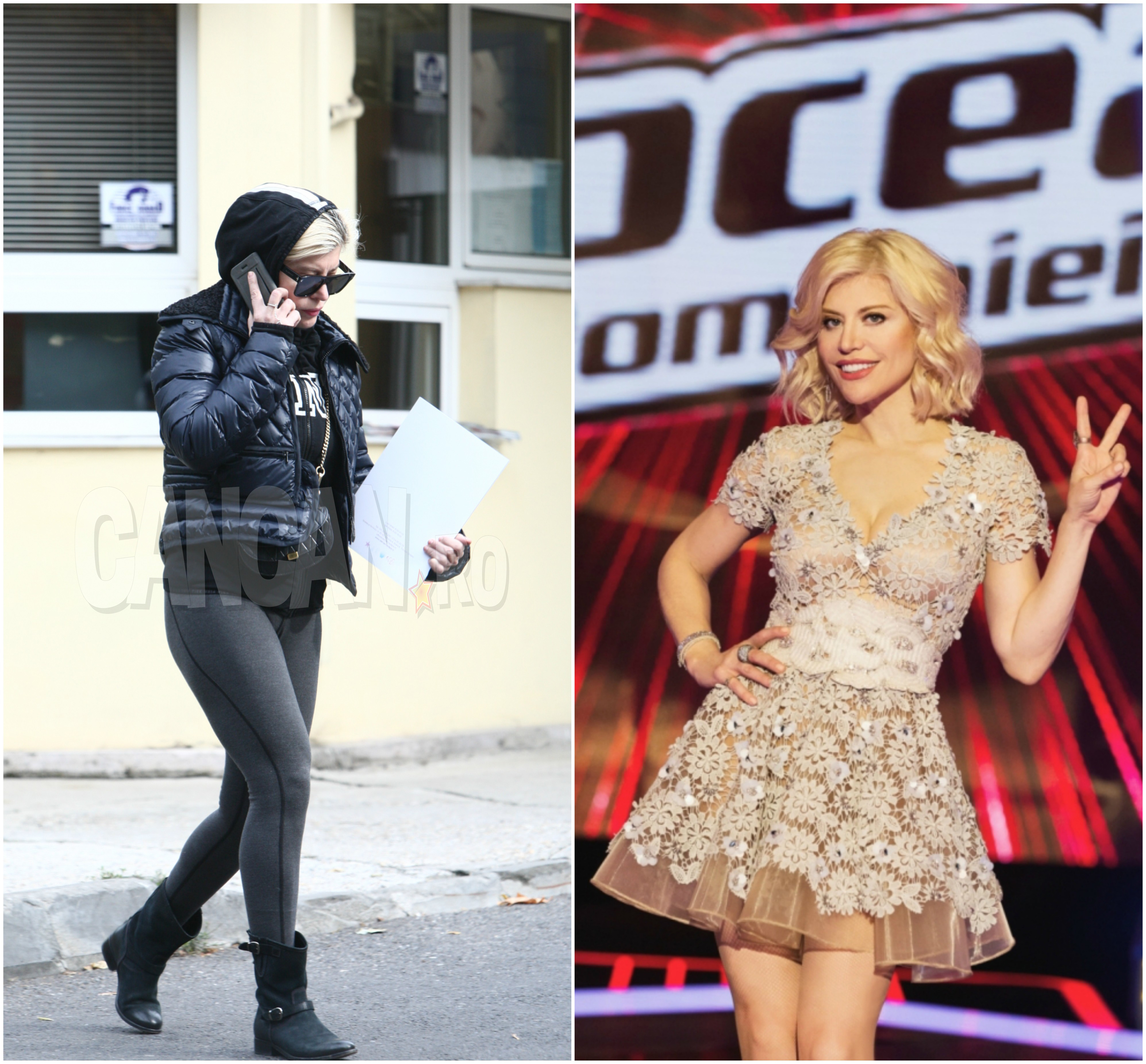 Imaginea de la televizor este una foarte diferită de cea pe care o afişează Lori în timpul liber.