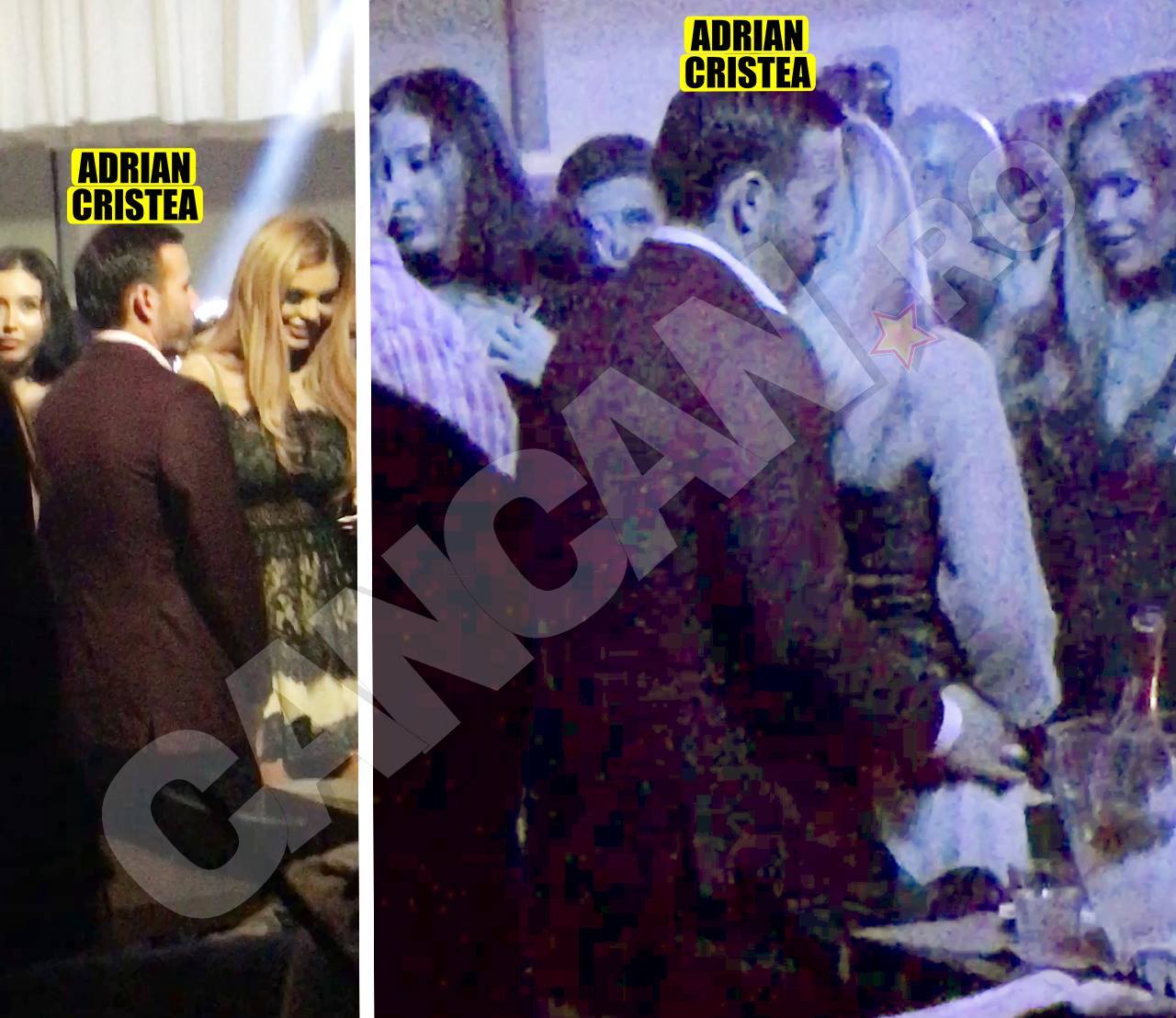 Adrian Cristea a încercat să ”agaţe” o blondă în club.