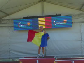 Elena Pagu a purtat mândră culorile României