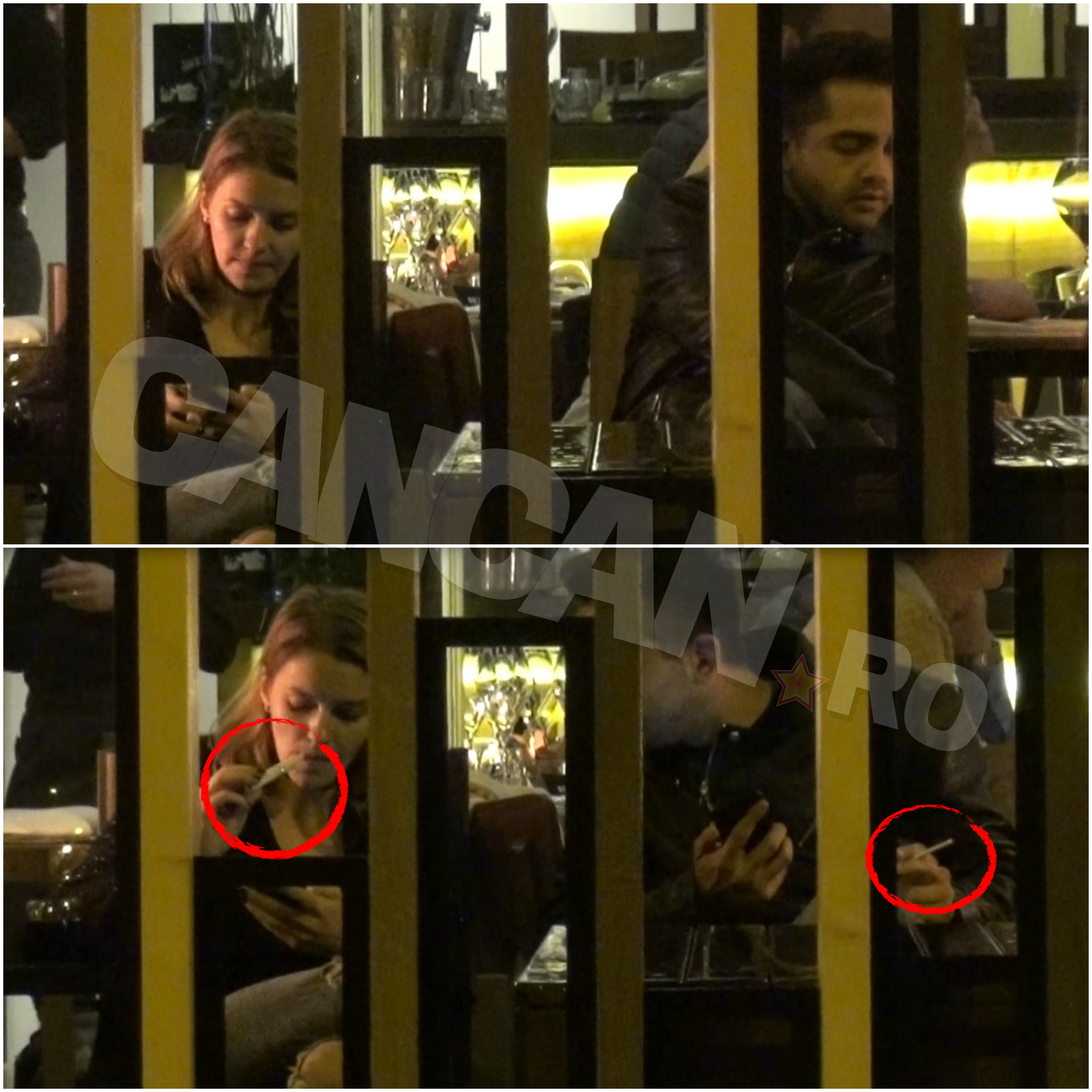 Deşi au savurat o seară romantică în oraş, Mihai Gruia şi soţia sa nu s-au putut abţine de la... 