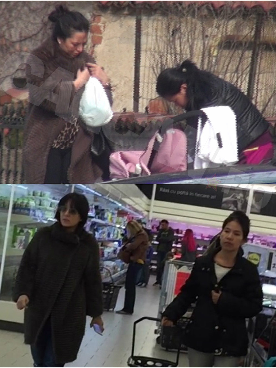 Oana Mizil a mers la cumpărături, dar şi la plimbare alături de bona sa filipineză