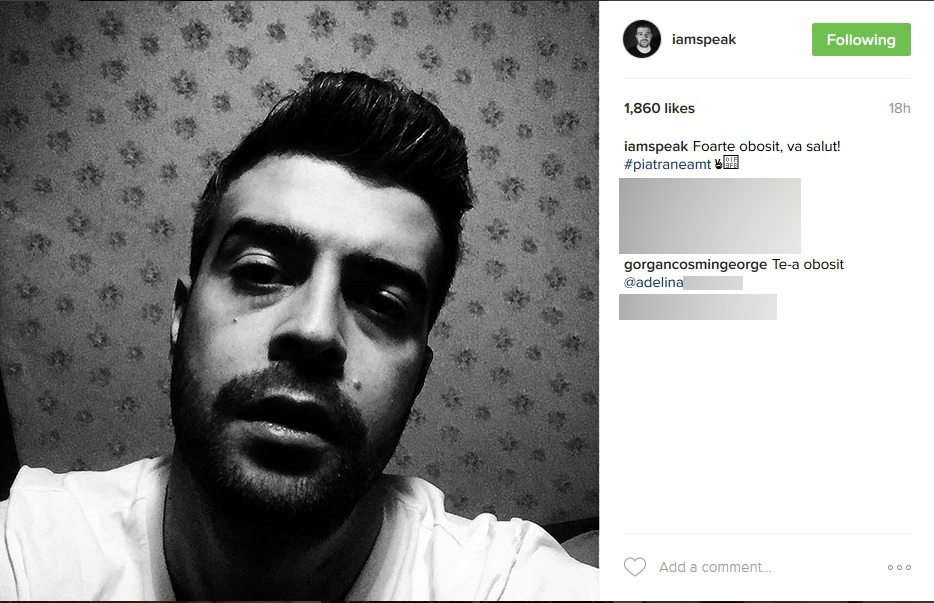 Mesajul fanului dă de înţeles că Speak şi-a găsit o nouă iubită!