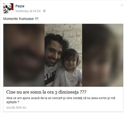 Pepe nu a dat nici un răspuns momentan în privinţa atacurilor fostei soţii.