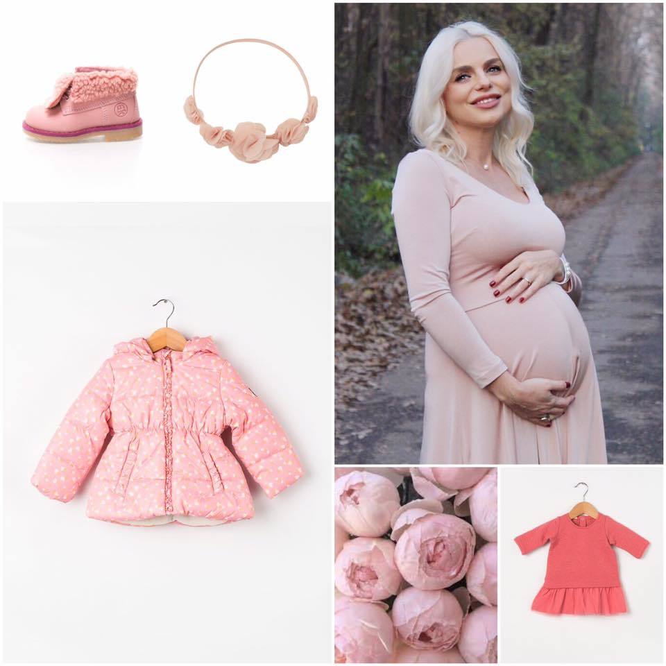 Cătălina Grama i-a luat hainuţe micuţei sale