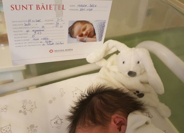 Bebeluşul a primit nota 10!