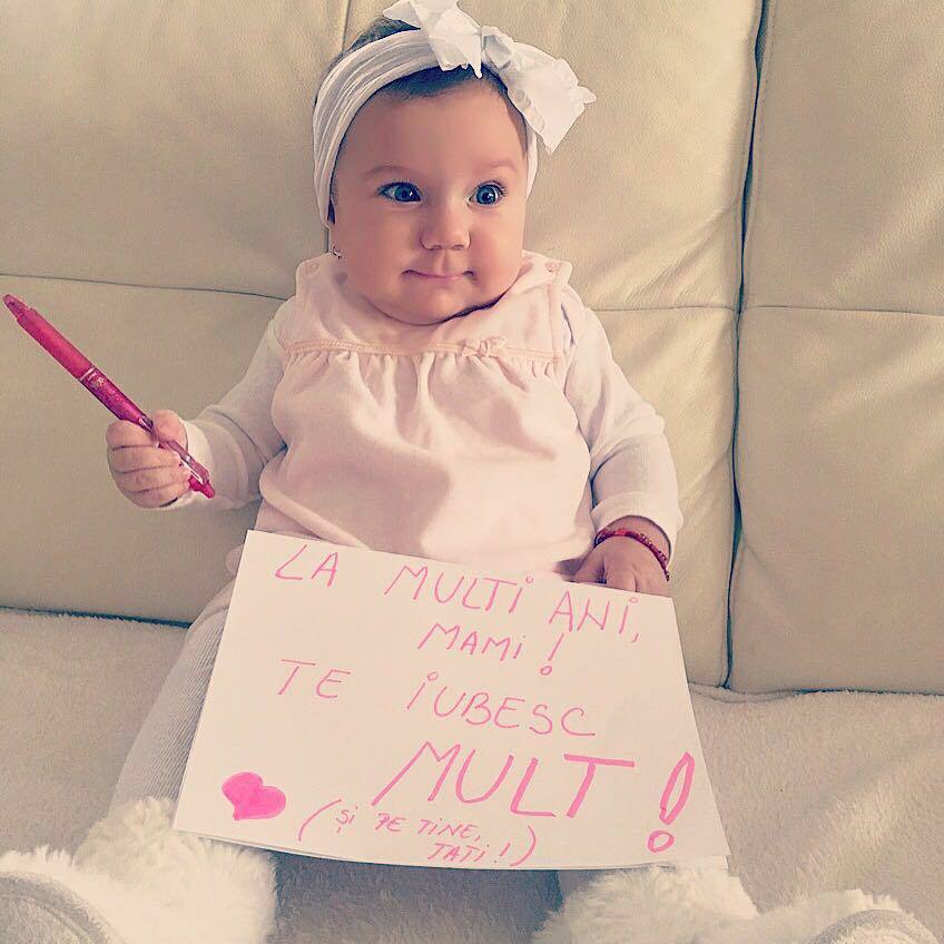 Aşa a găsit-o Andreea Tonciu pe micuţa ei, în urmă cu câteva ore