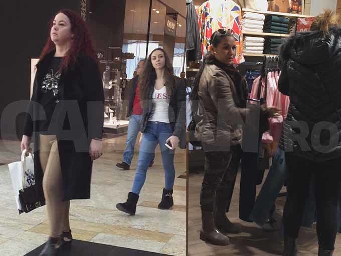Soţia lui Adi Minune şi soţia lui Vali Vijelie au mers la shopping.