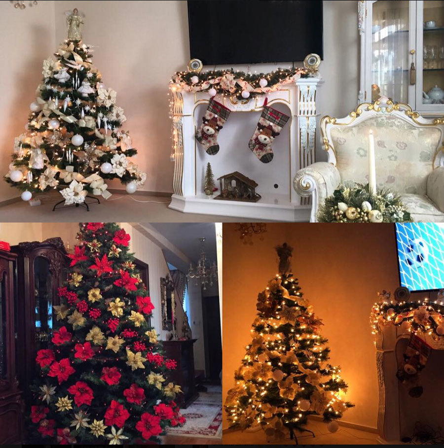 Denisa de la Bambi a împodobit deja bradul de două ori