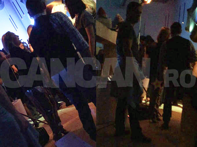 Andreea Esca a dansat cu soţul ei în club.