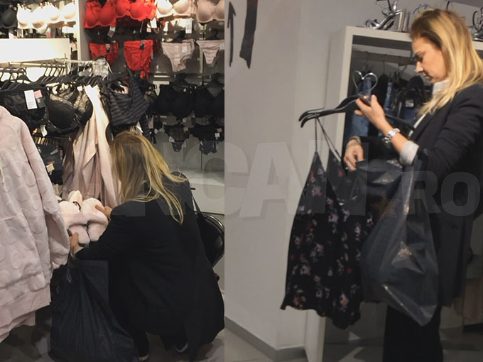 Roxana Ionescu a mers la shopping într-un mall din Capitală.