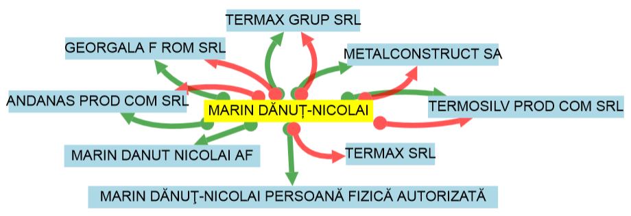 Acestea sunt cele opt firme în cadrul cărora era acţionar tatăl Andreei Marin.