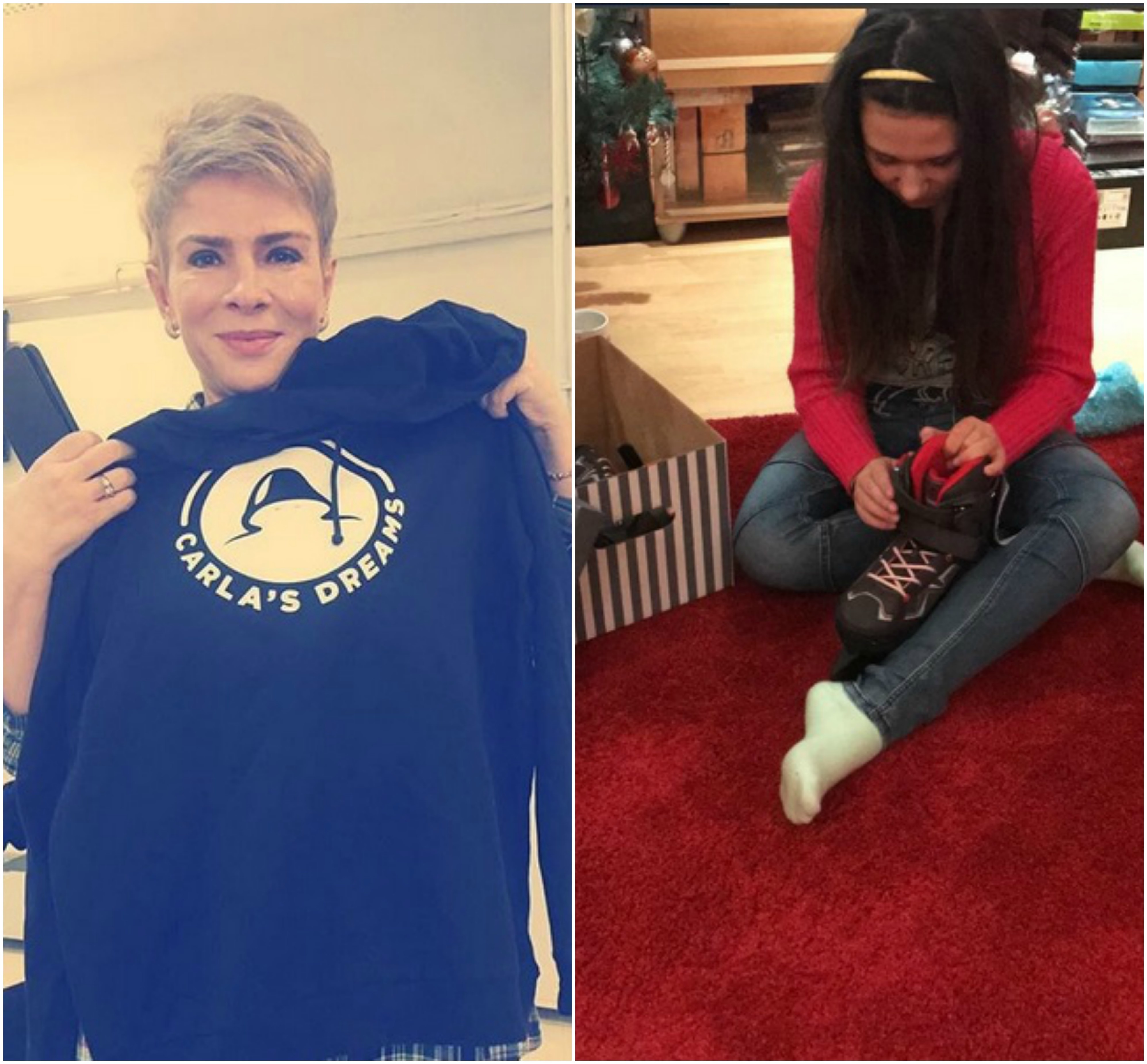 Teo şi fiica ei, Maya, s-au bucurat din plin de cadourile primite.