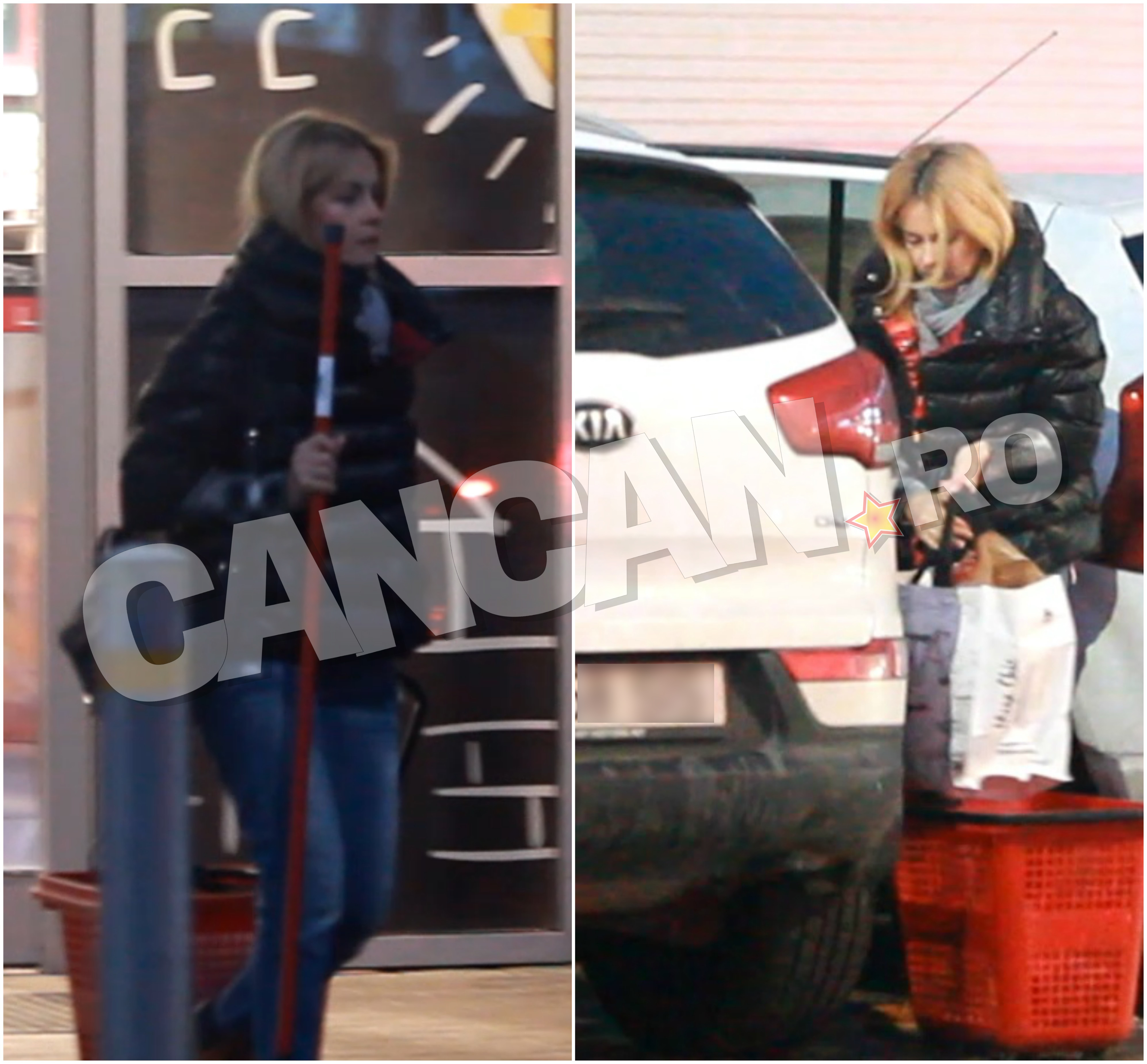 Simona Gherghe s-a ocupat ca o adevărată gospodină de cumpărăturile de dinainte de Crăciun!