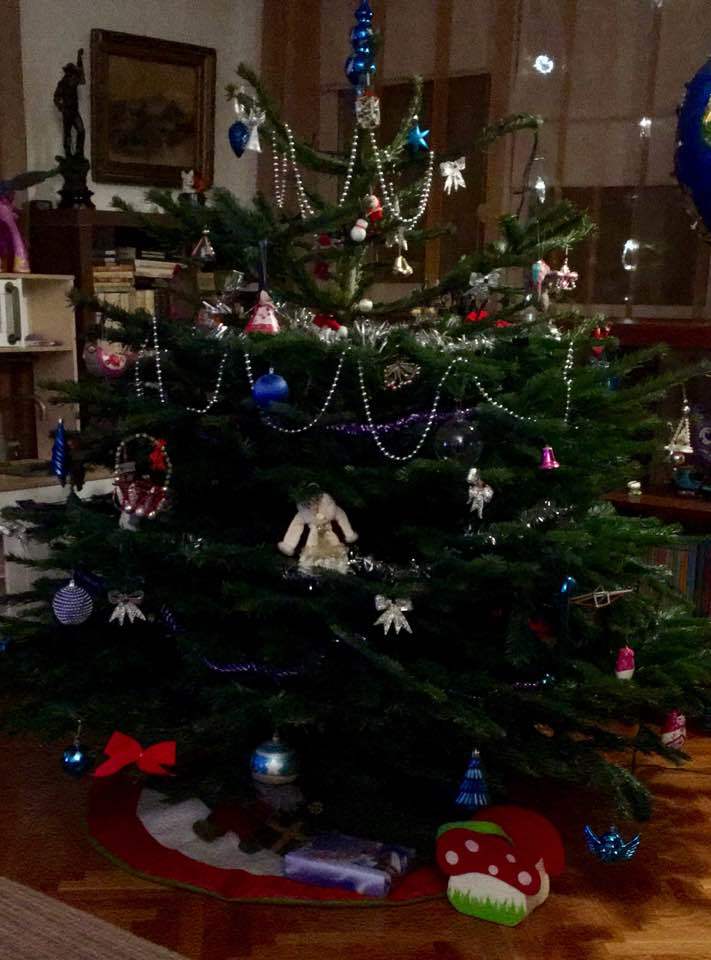 Mihai Albu a fost bucuros că şi-a petrecut sărbătorile alături de fetiţa lui.