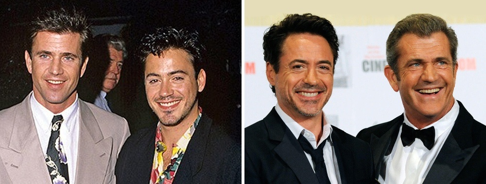 Mel Gibson şi Robert Downey Jr.