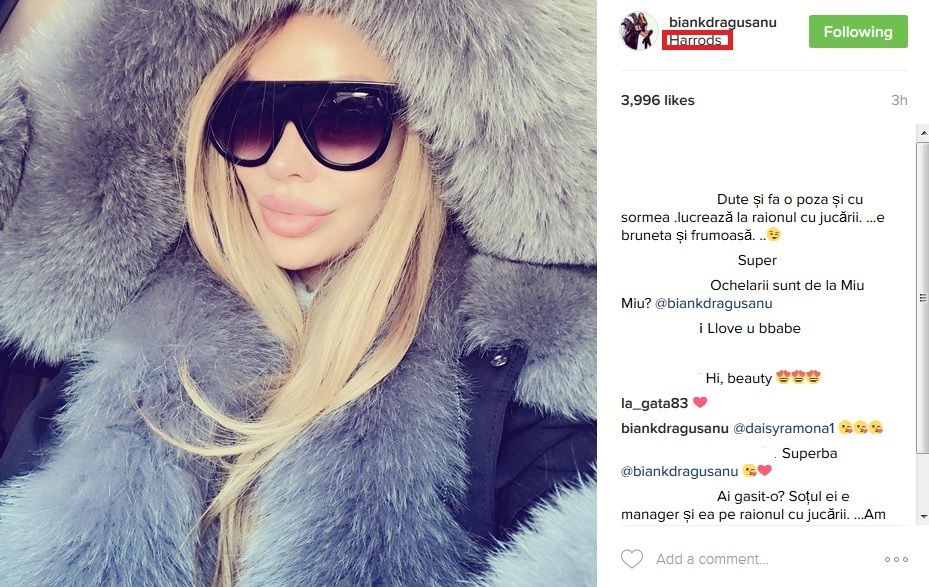 Bianca e plecată în vacanţă, în Anglia