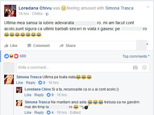 Cele două blondine fac haz de necaz la început de 2017.