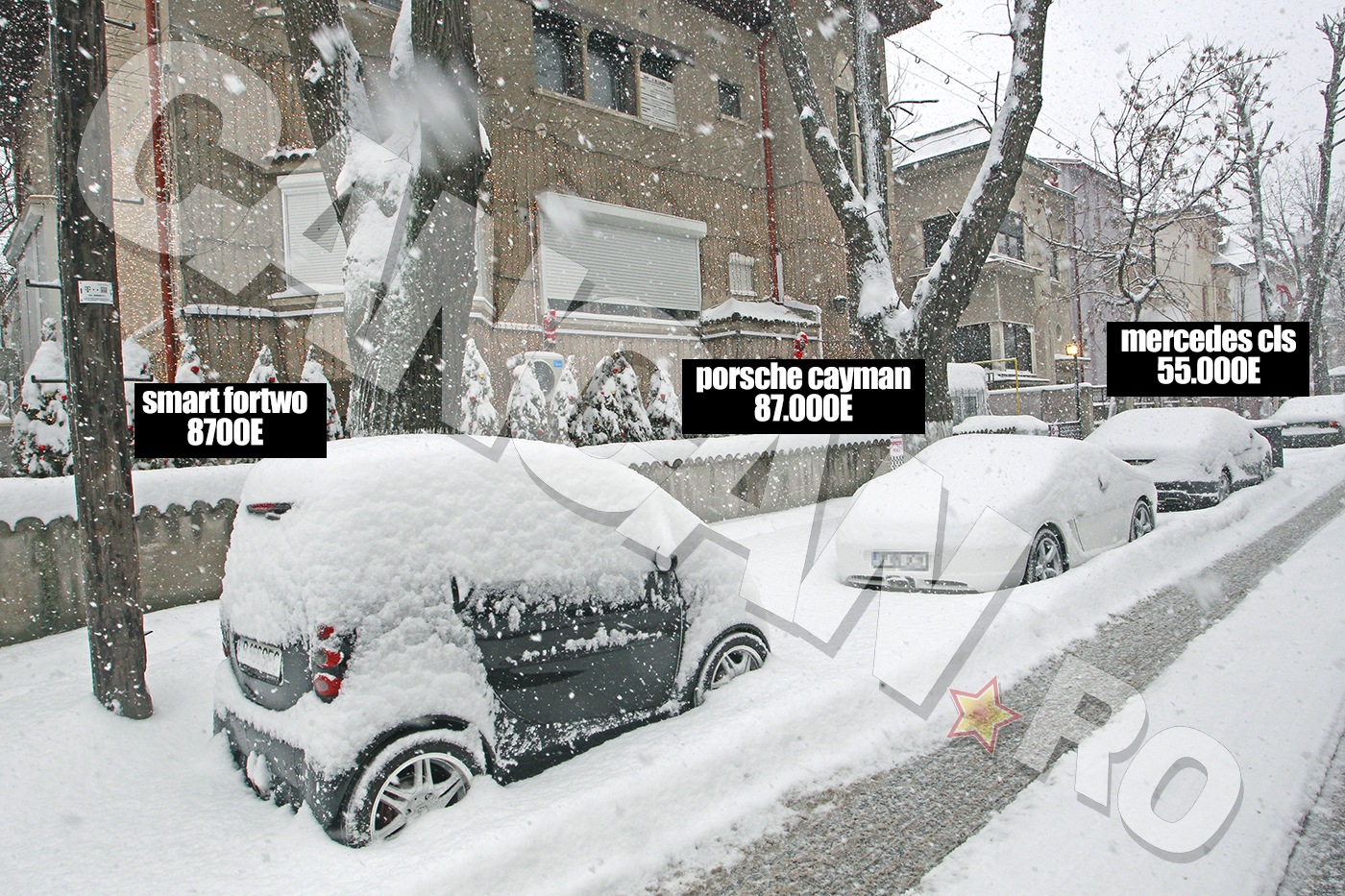 Oana Zăvoranu şi-a „abandonat“ maşinile în faţa casei