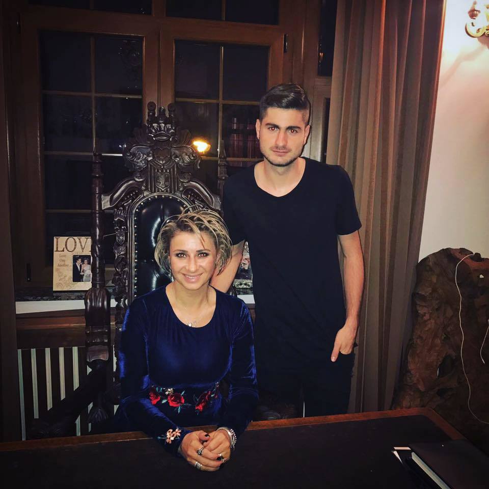 Anamaria Prodan, alături de fotbalistul Florin Ştefan