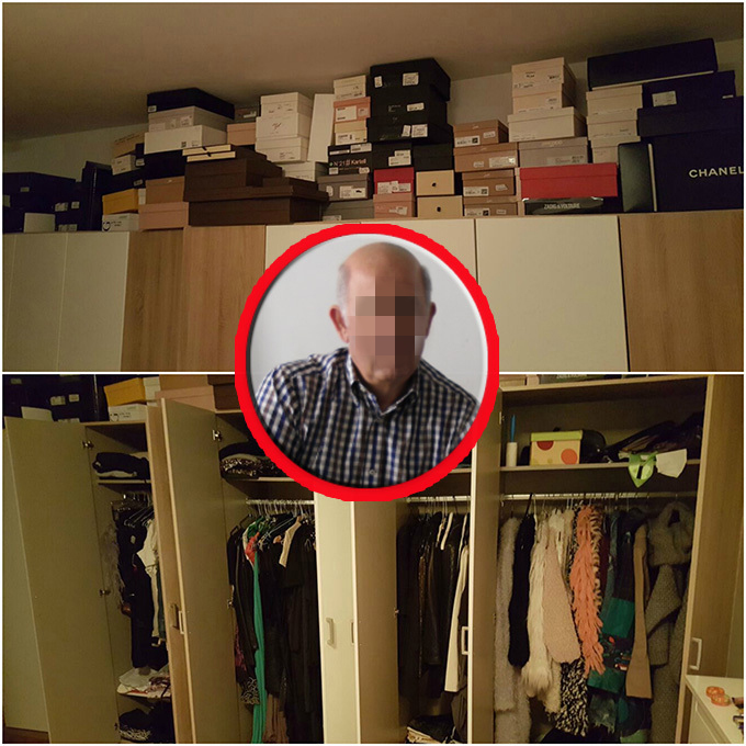 John, amantul ei din Cipru, i-a cumpărat de-a lungul timpului o mulţime de haine şi accesorii de lux, având grijă să o răsfeţe pe afacerista care l-a sedus cu uşurinţă.