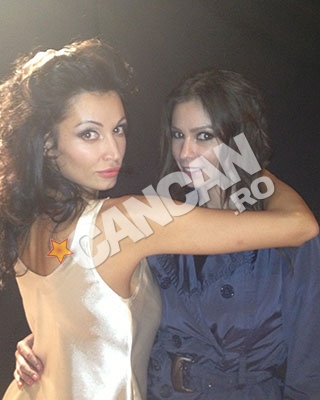 Iuliana Luciu a fost spectator, iar in pauze s-a dus in culise pentru a o incuraja pe Nicoleta Luciu