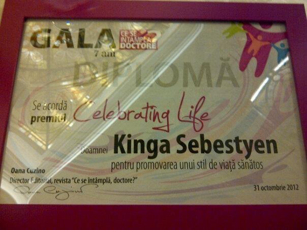 Diploma antreneoarei de fitness a ajuns in posesia ei prin intermediul unei cunostinte