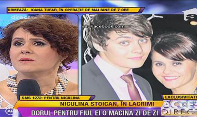 Niculina Stoican si fiul ei, Vlad