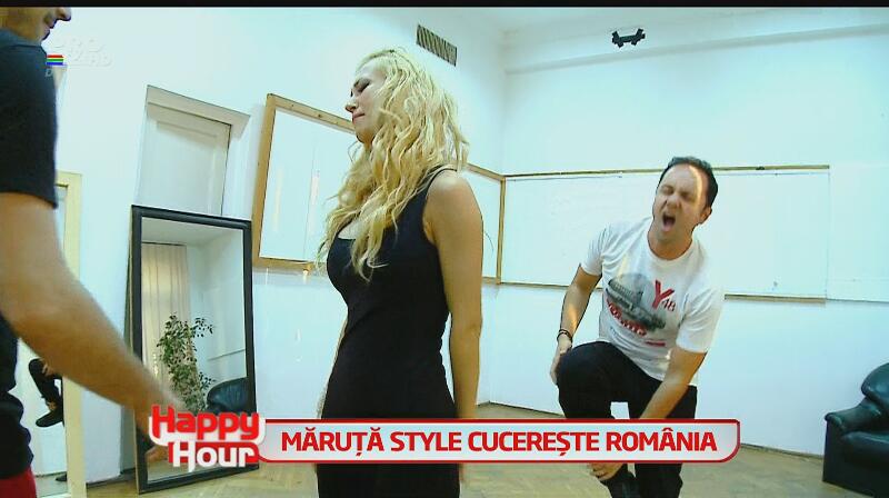 Măruţă, dans cu Bălanca - el cu mâna pe fundul ei, ea cu piciorul unde-l doare mai tare! Uite reacţia lui Keo, dar şi Drăguşancăi!