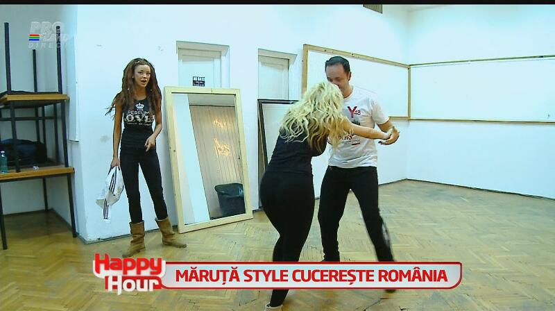 Măruţă, dans cu Bălanca - el cu mâna pe fundul ei, ea cu piciorul unde-l doare mai tare! Uite reacţia lui Keo, dar şi Drăguşancăi!