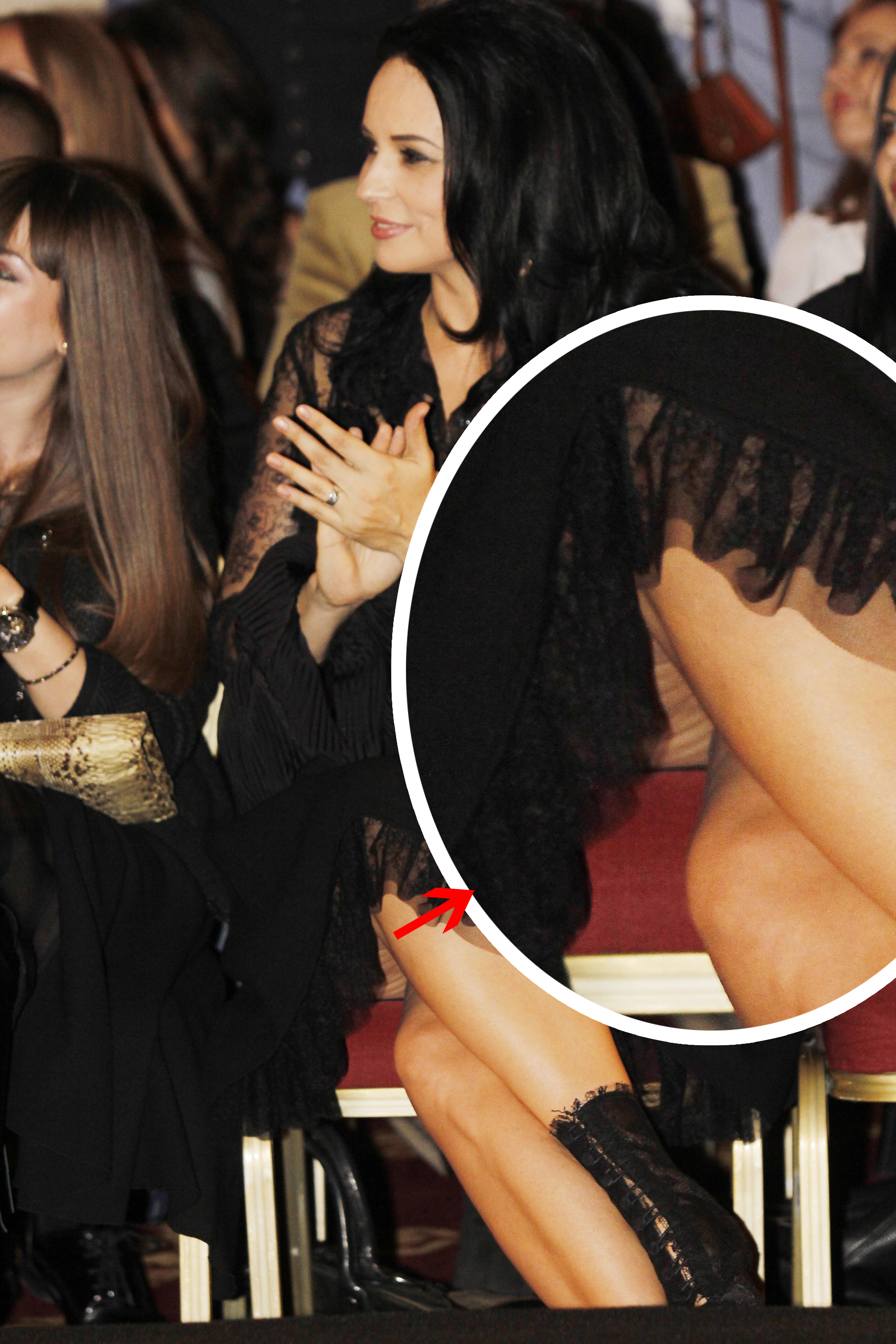 Aflata la un eveniment monden, intr-un moment de neatentie, Andreea a dezvaluit aspectul inestetic al pulpelor ei