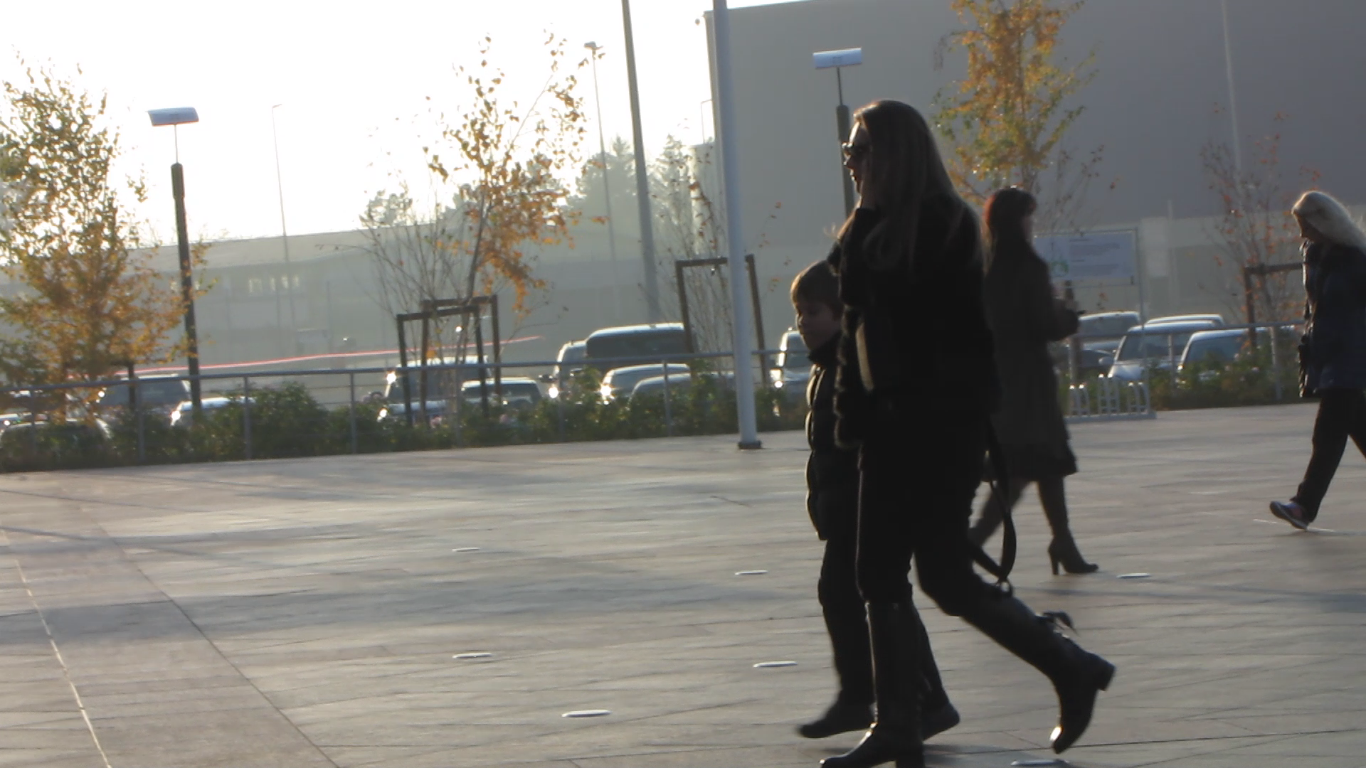 Dupa ce si-au parcat masina, Romanita si Albert se indreapta tinta spre mall