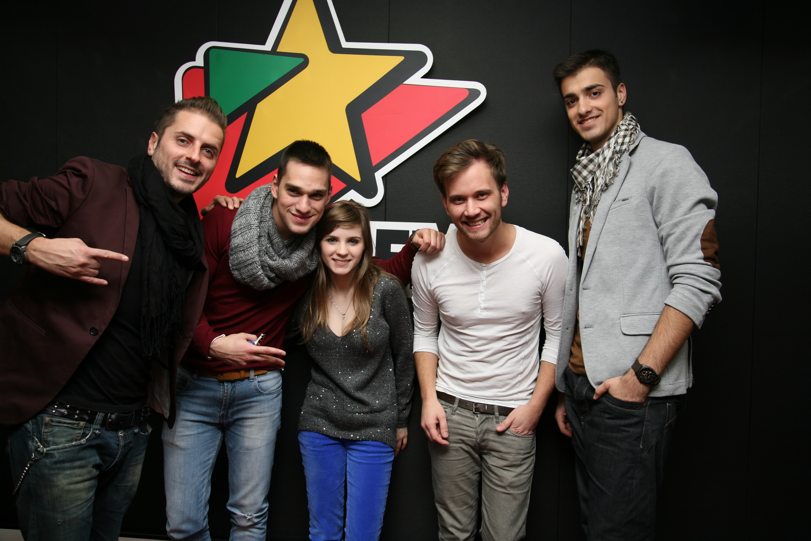 Vlad si Criss din LaLa Band l-au sarbatorit pe Moş Nicolae, in studioul ProFM!