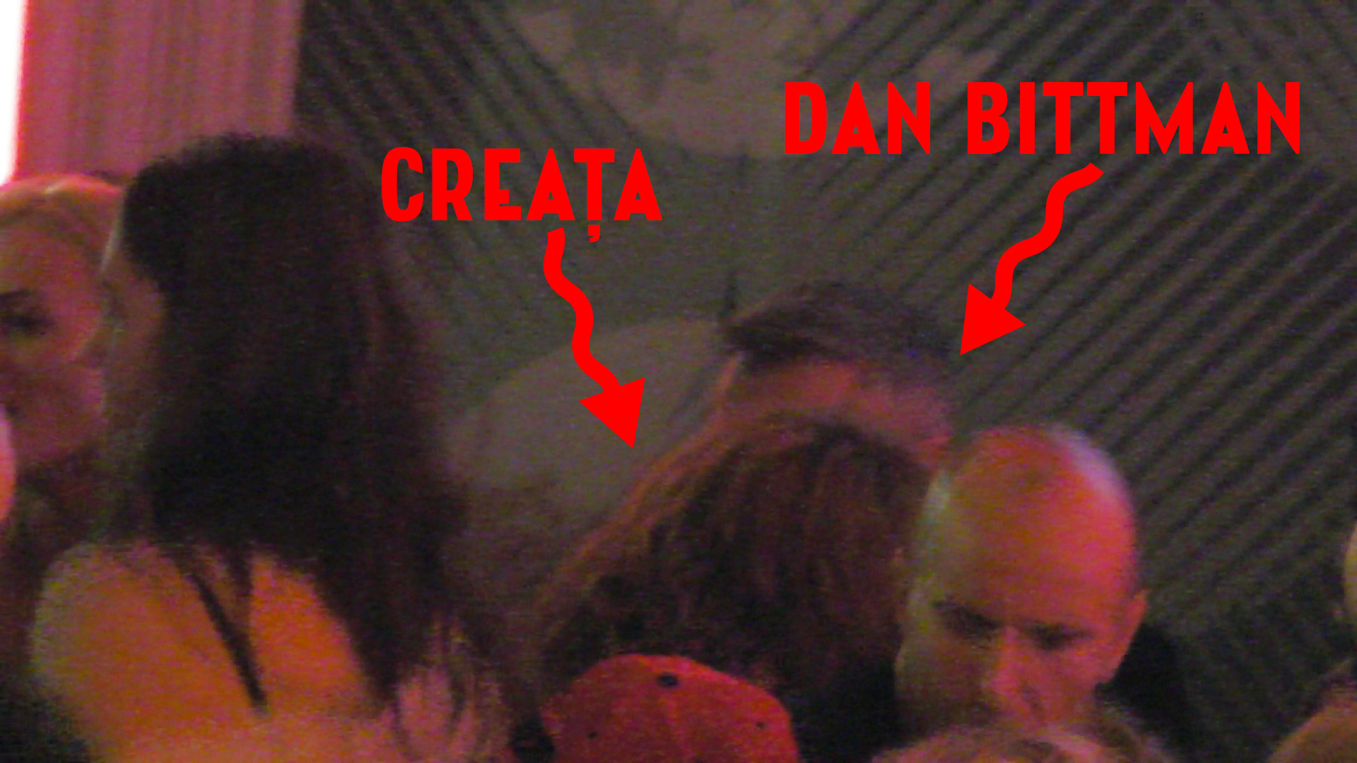 Bittman si creata s-au intretinut toata noaptea