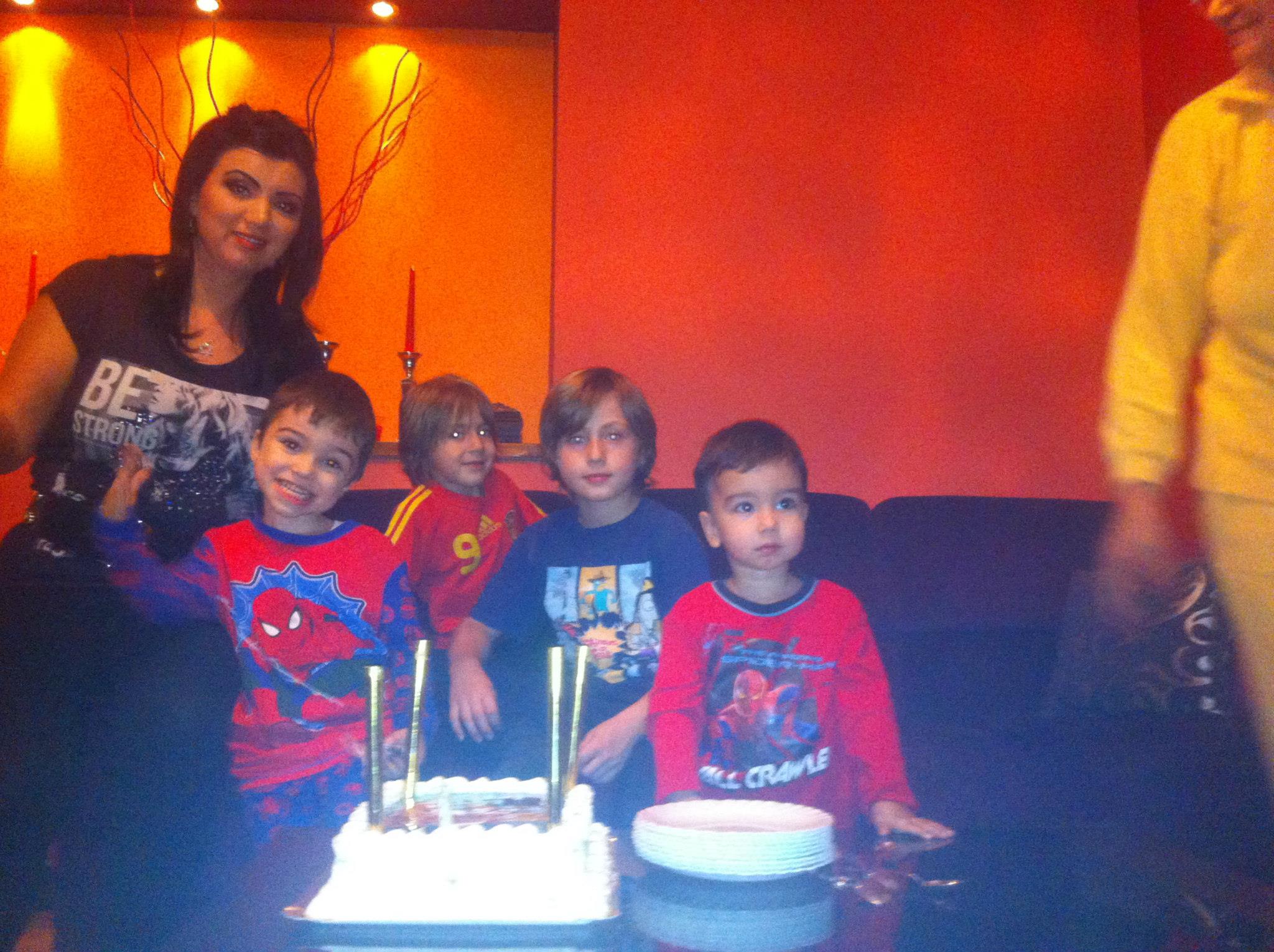 Adriana Bahmuteanu a dat party de ziua fiului cel mic