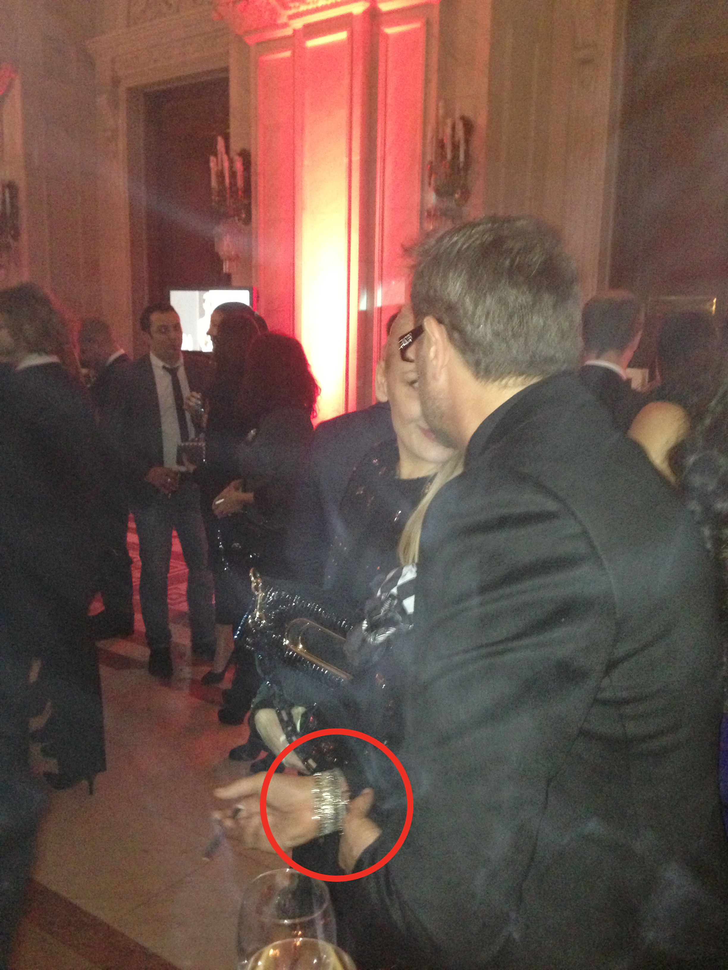 Pe mana dreapta Bote a puratt 11 bratari cu briliante, in valoare de 70.000 de euro