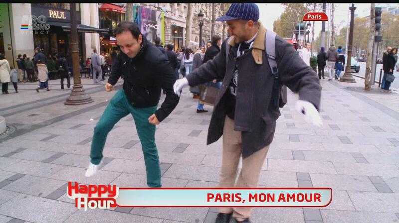 Tonciu şi Măruţă la Paris, distracţie de zile mari! Cătălin a dansat în plină stradă, iar Andreea s-a luat la harţă! Află de ce!