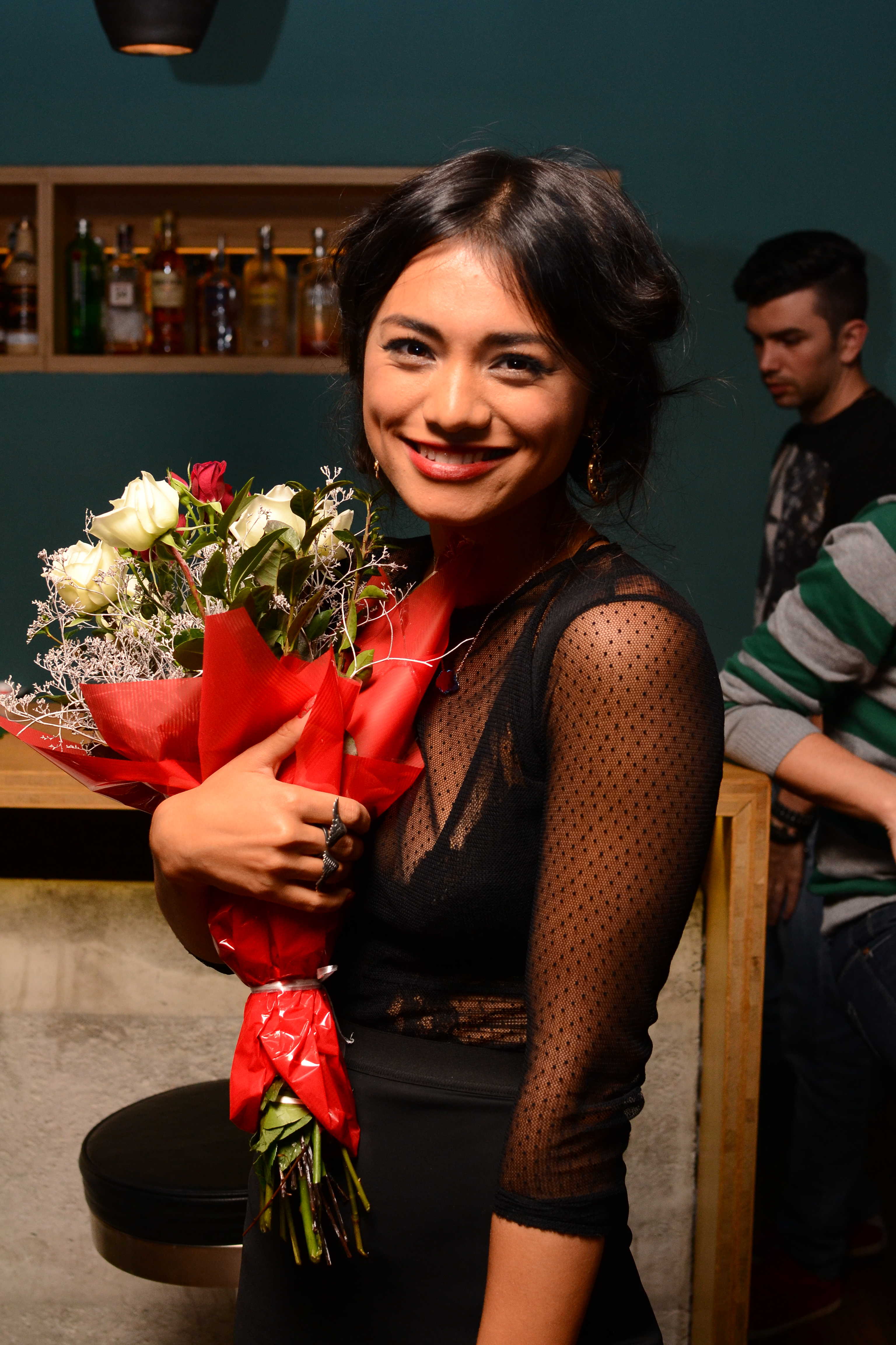 Sarbatorita a primit zeci de buchete de flori