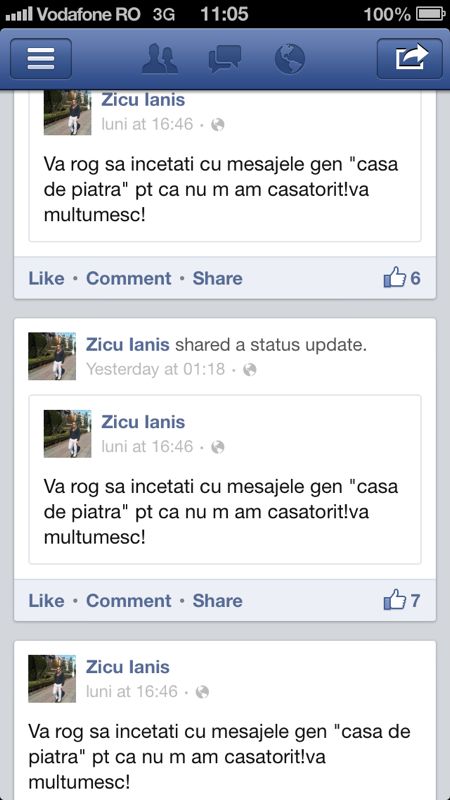 Zicu si-a asigurat fanii ca el nu s-a recasatorit