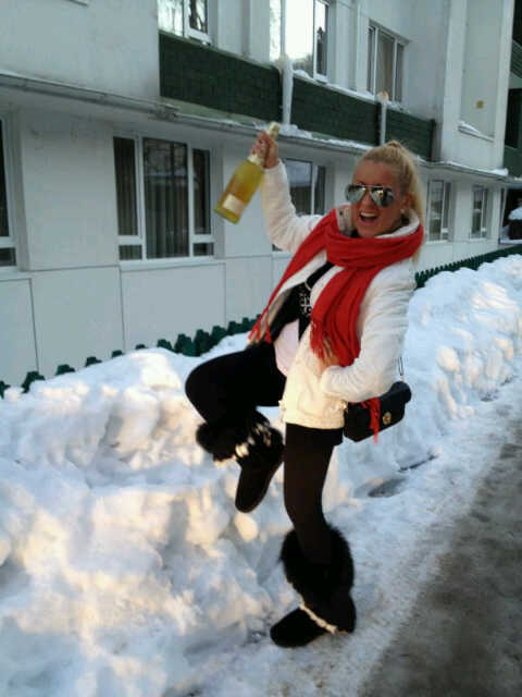 Raluca si-a petrecut aniversarea la munte, pe Valea Prahovei