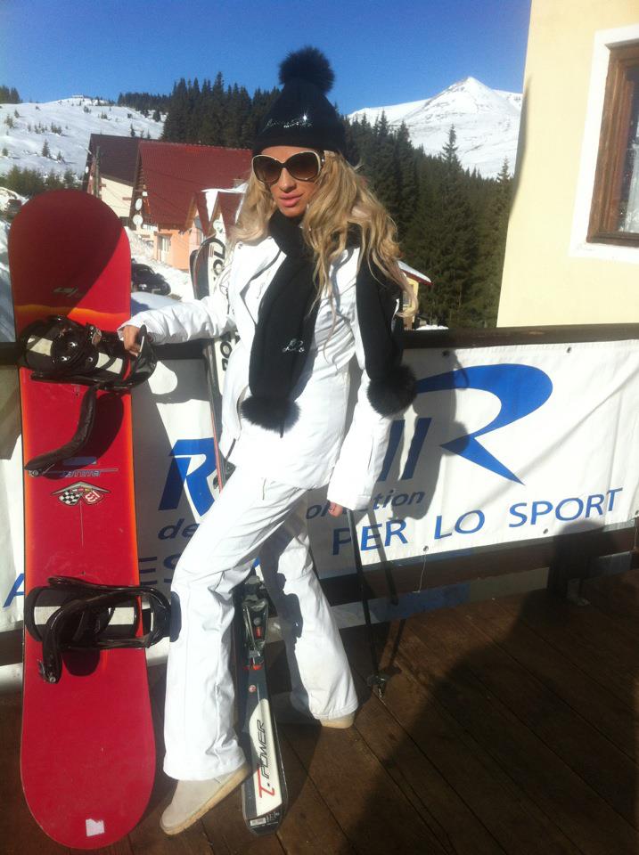 Fotomodelul a profitat de scurta vacanta si a mers pe partie