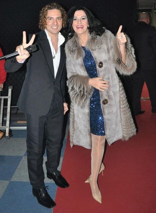 Angela Gheorghiu s-a fotografiat si ea cu celebrul cantaret David Bisbal