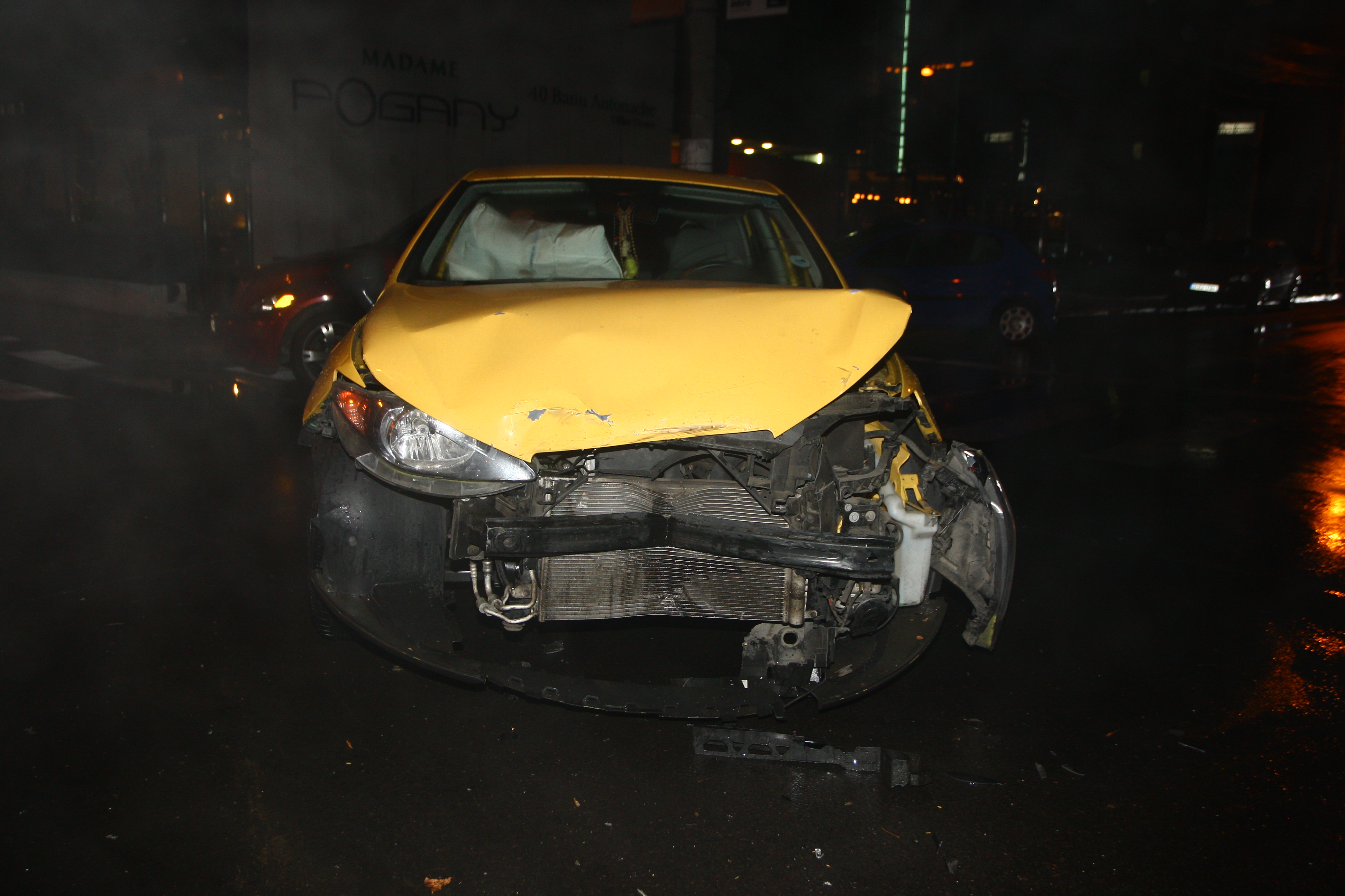 Asa arata masina Alexandrei Badescu imediat dupa accident