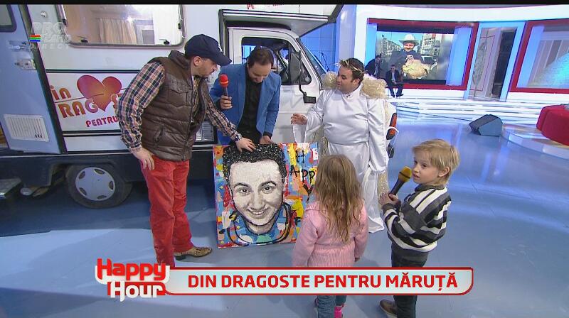 Nebunie de ziua de naştere a lui Măruţă! Vezi ce surprize a primit a primt moderatorul de la vedete!