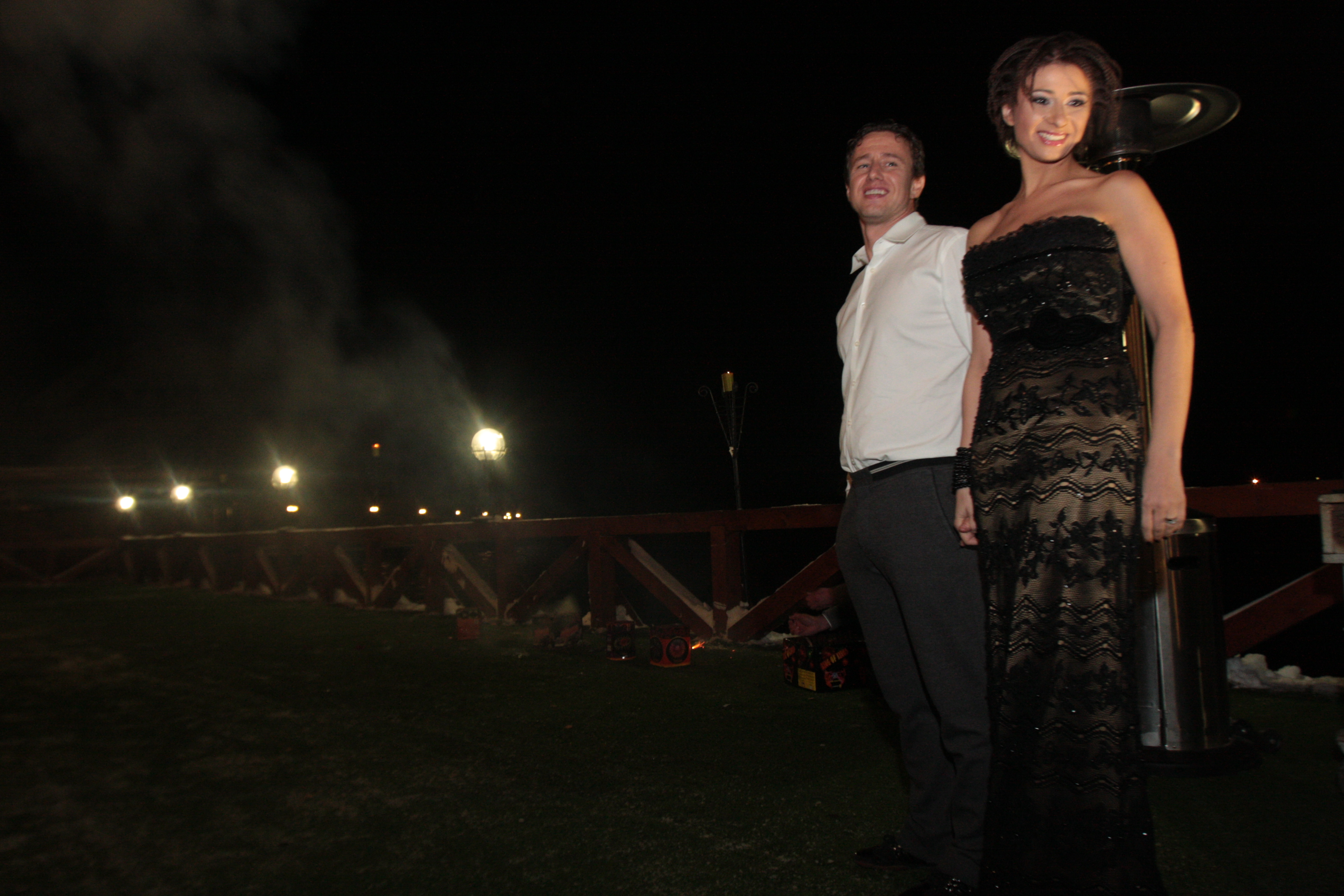 Prodanca si Reghe sunt nasii de botez ai fiicei cuplului Lazuran-Voicu si vor fi si nasii lor de cununie