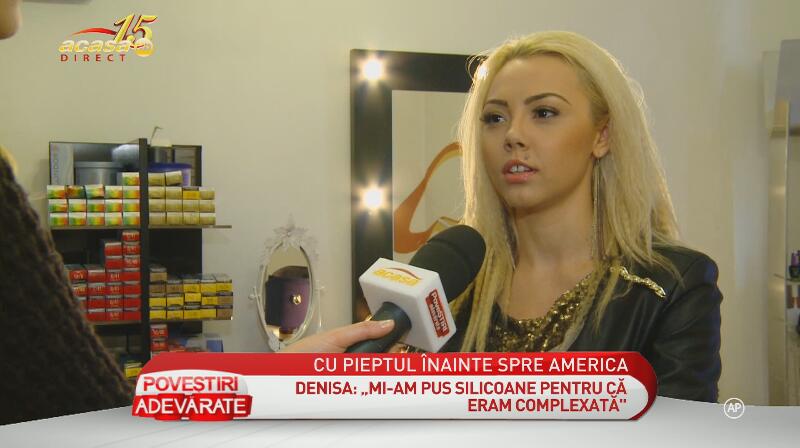 Denisa lui Salam mărturiseşte că este virgină şi că şi-a pus silicoane: