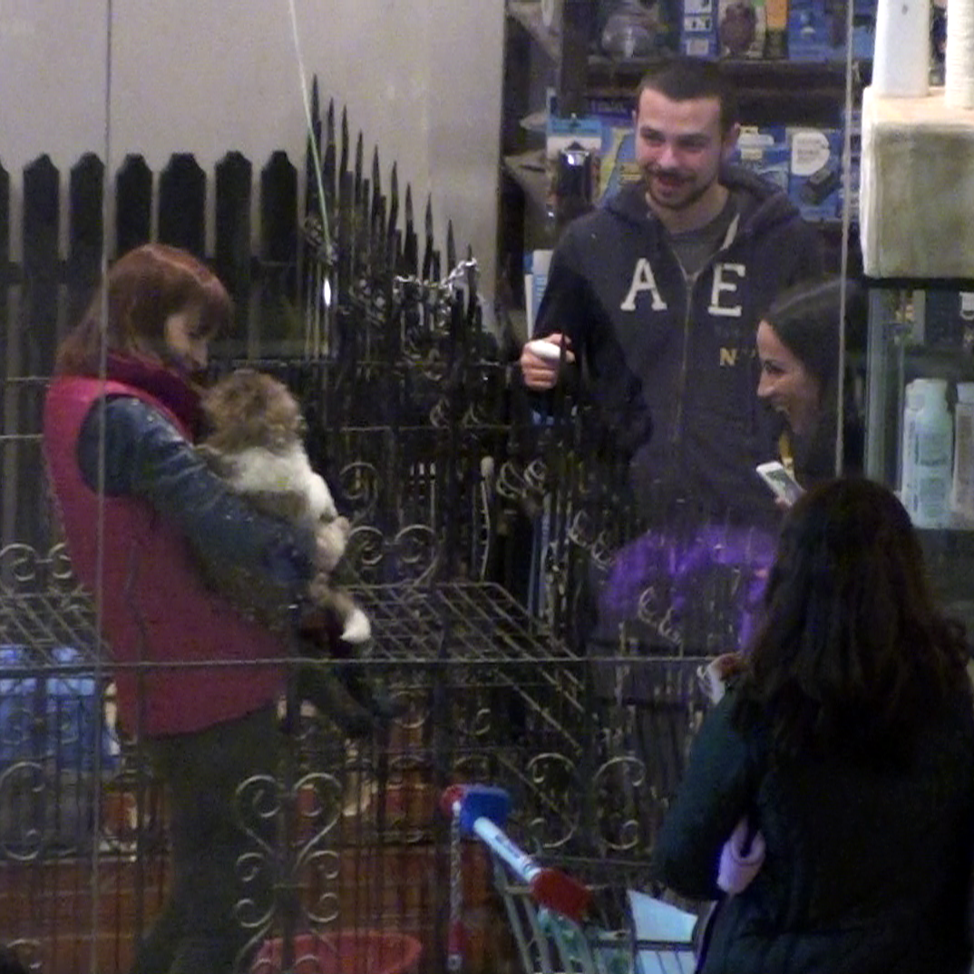 Roxana Marcu se bucura ca un copil cand vede animalutele