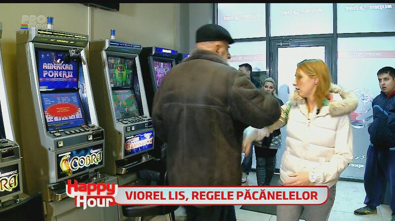 Farsă de zile mari pentru Viorel Lis! Uite-l cum aproape ia la bătaie o angajată dintr-o sală de jocuri de noroc!